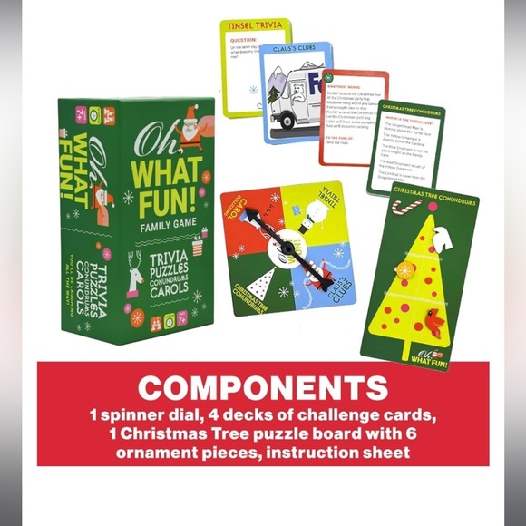 Project Genius, Oh What Fun! Family Christmas Game, Holiday Trivia - Picture 5 of 6